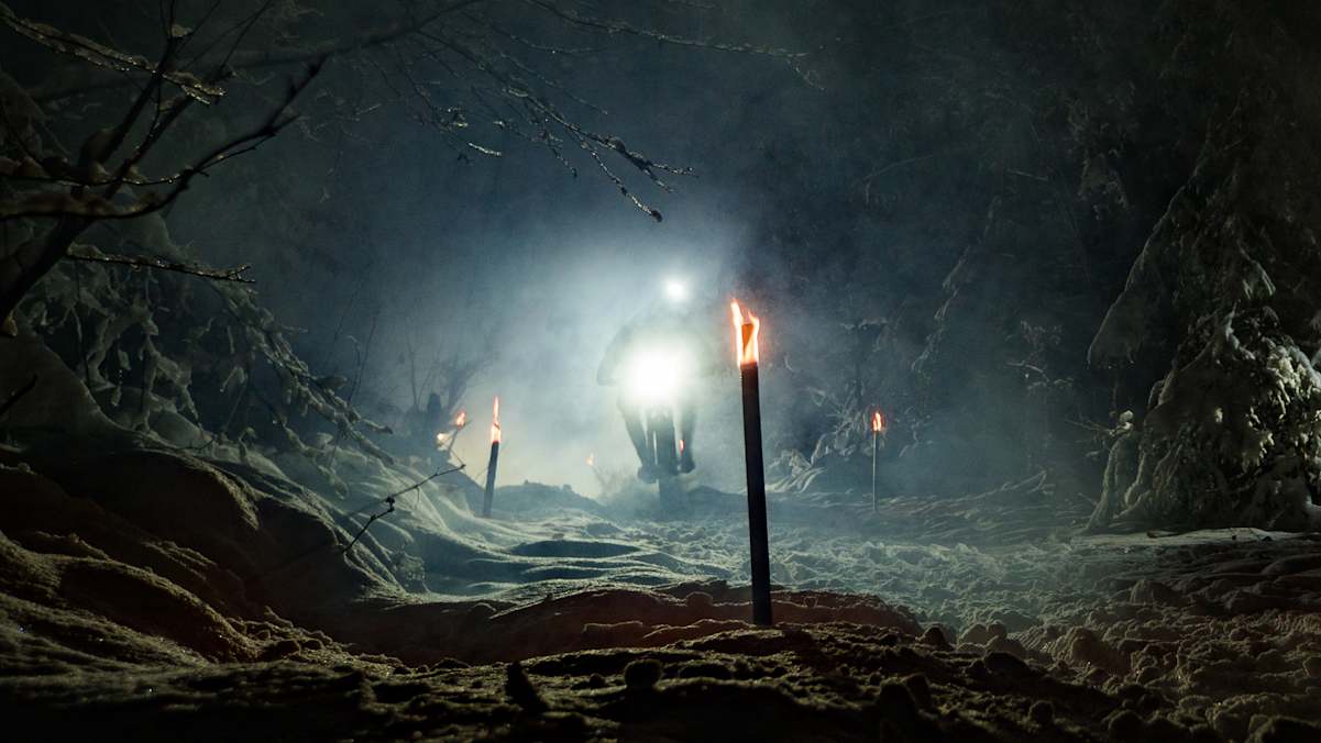 Oli Dorn bei der Abfahrt