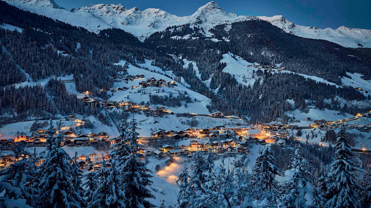 Das winterliche Kappl bei Nacht.