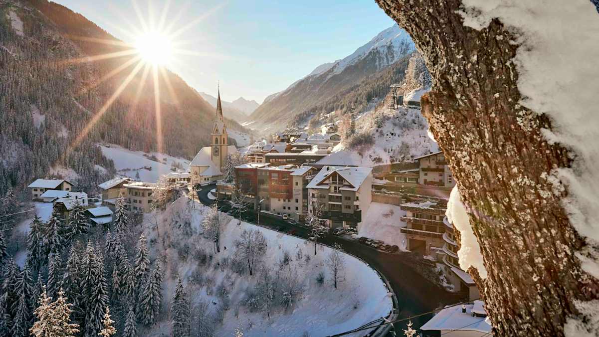 Ein Blick auf Kappl im Paznaun.