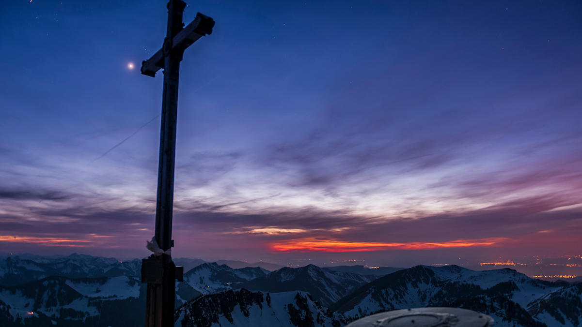 Das Gipfelkreuz der Rotwand