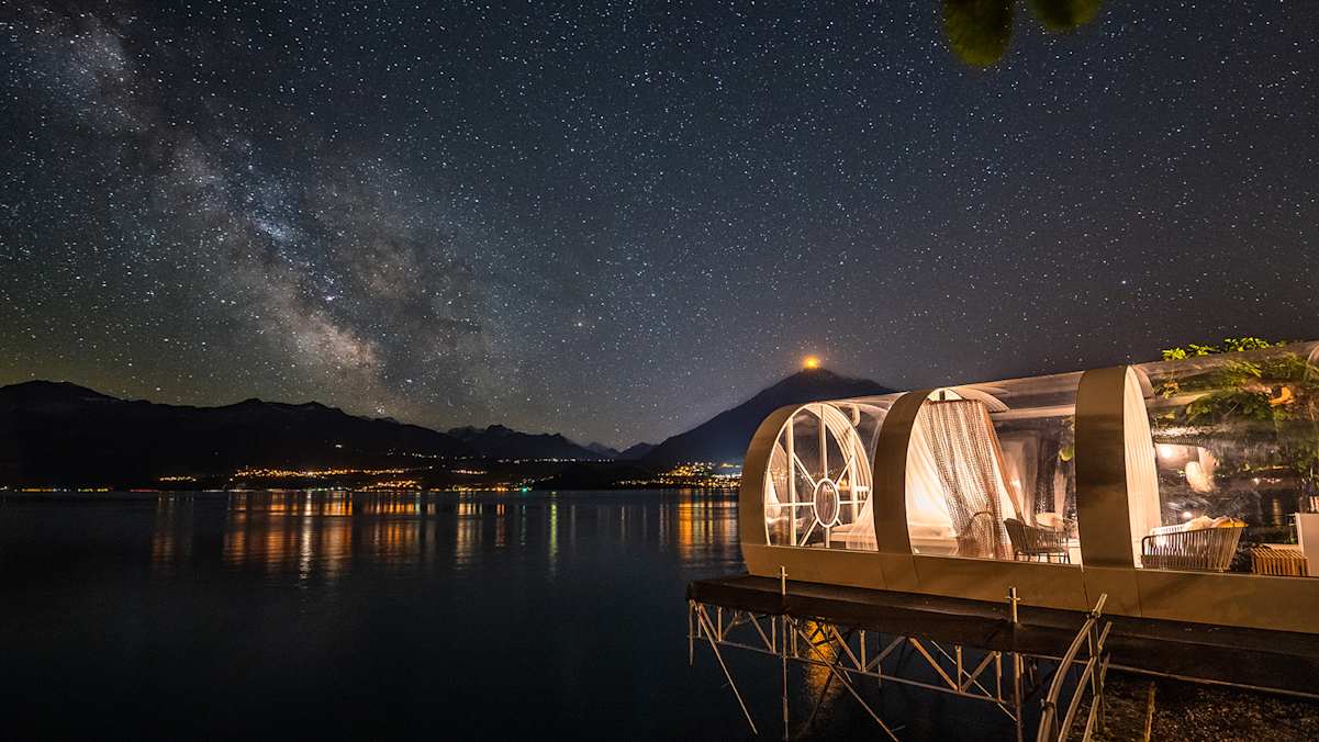 Außergewöhnlich: das Tubbo Sky am Thunersee.