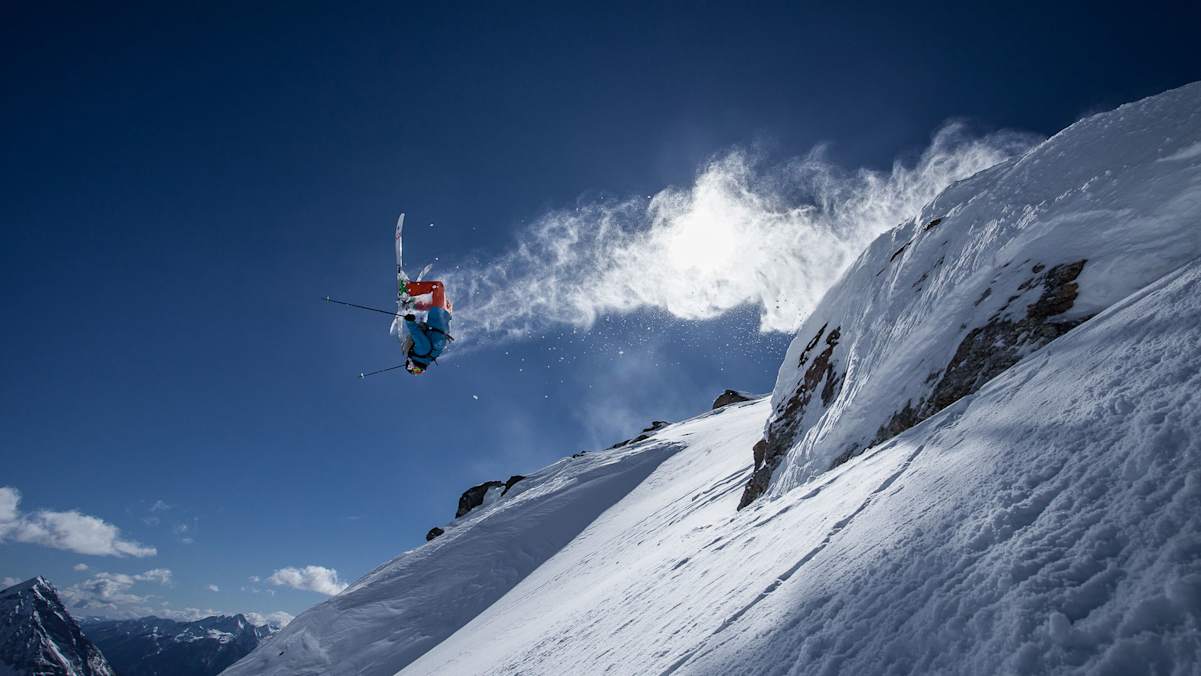 Thomas Gaisbacher beim Freeriden in den Hohen Tauern