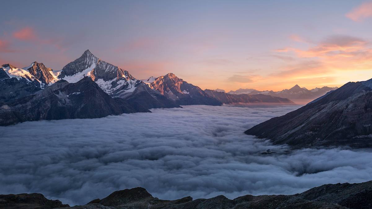 Weisshorn im Abendlicht
