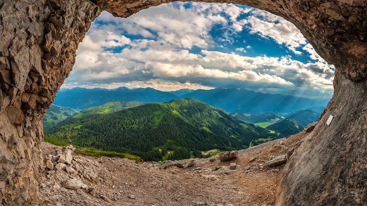 Rastplatz am Fuße der Kalbling Südwand