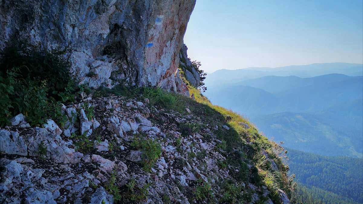 Am Amaliensteig ist Trittsicherheit gefragt.