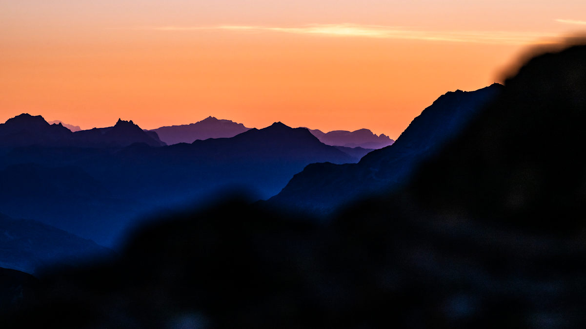 Sonnenaufgang im Paznaun.