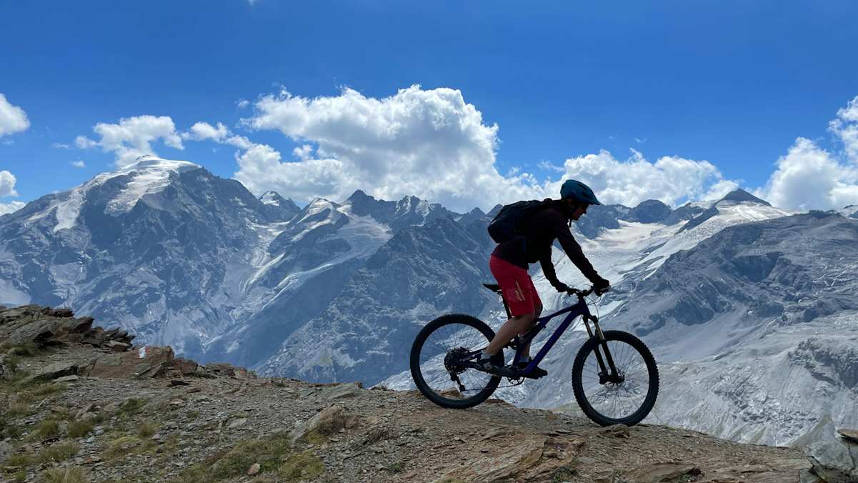 Bekannt und beliebt – das Fotomotiv unterhalb des Pia Chavalatsch mit Ortler im Hintergrund