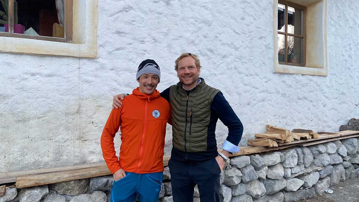 Die Alpinisten Prakash Sherpa und Benedikt Böhm