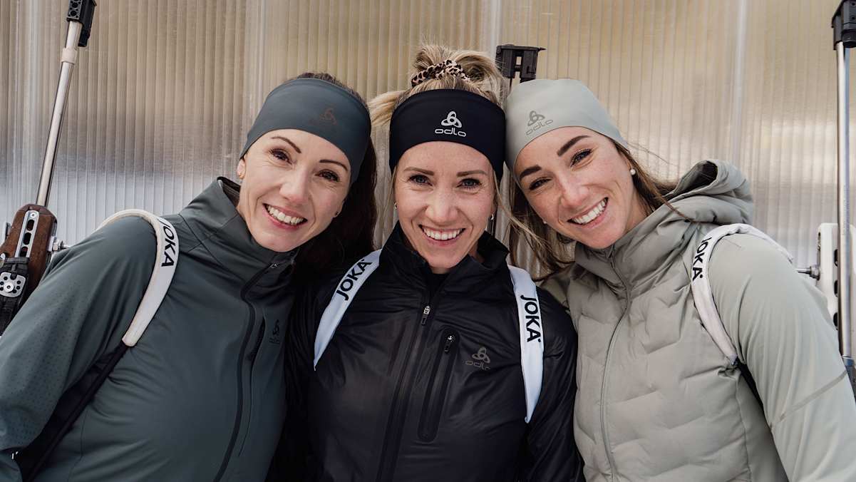 Die Schwestern Selina, Elisa und Aita Gasparin sind Odlo Markenbotschafterinnen.