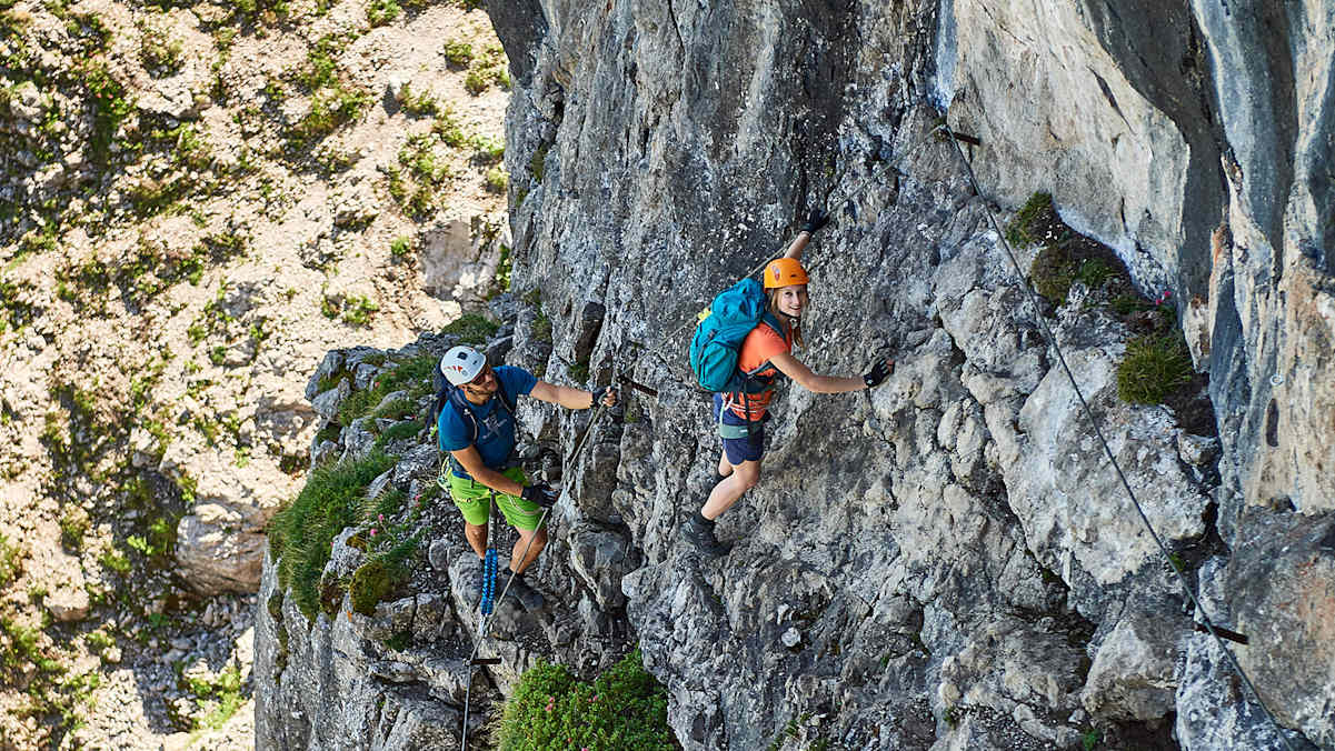 ie Kanzelwand zeigt sich als Paradies für ambitionierte Kletterer.