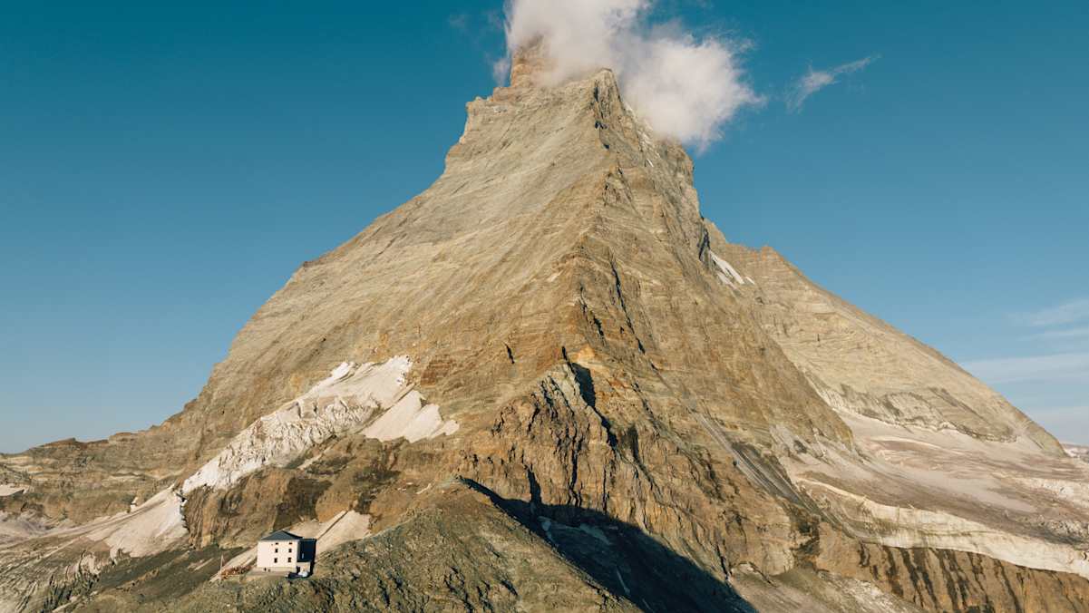 Hörnlihütte am Matterhorn, Schweiz