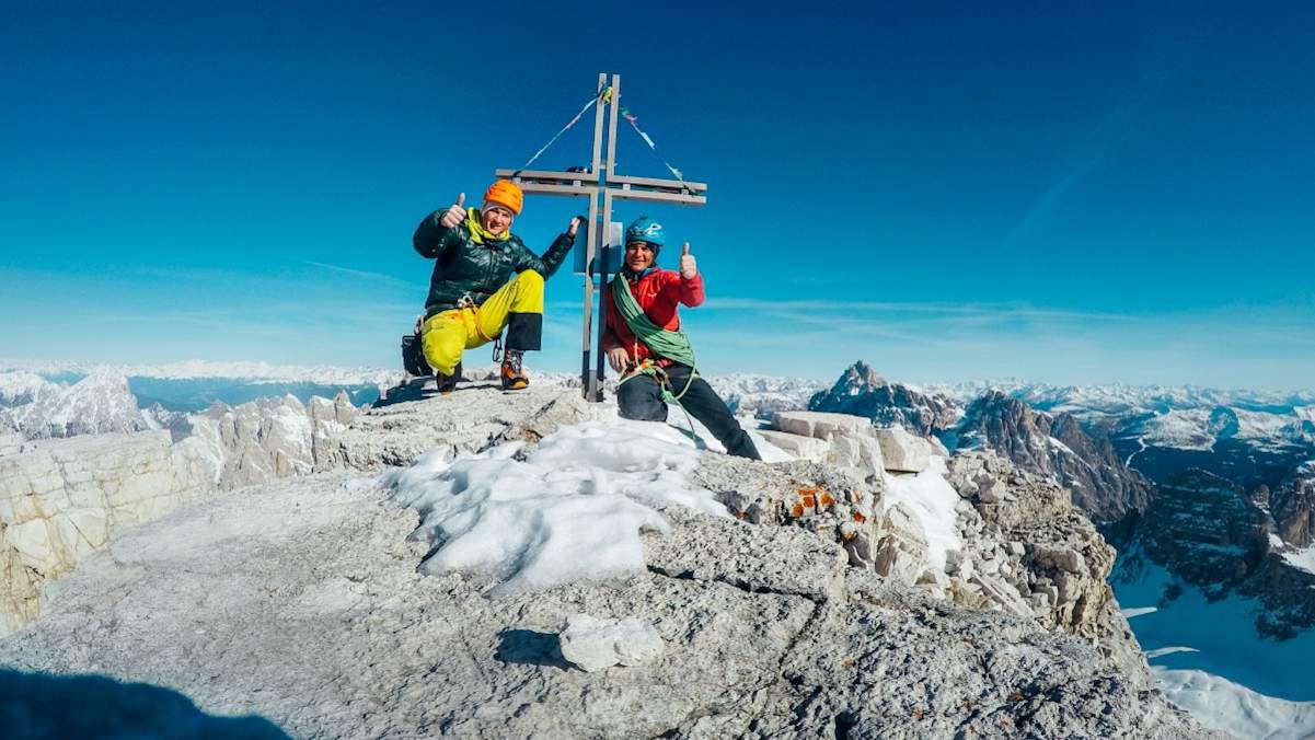 1. Drei Zinnen Traverse Winterbegehung