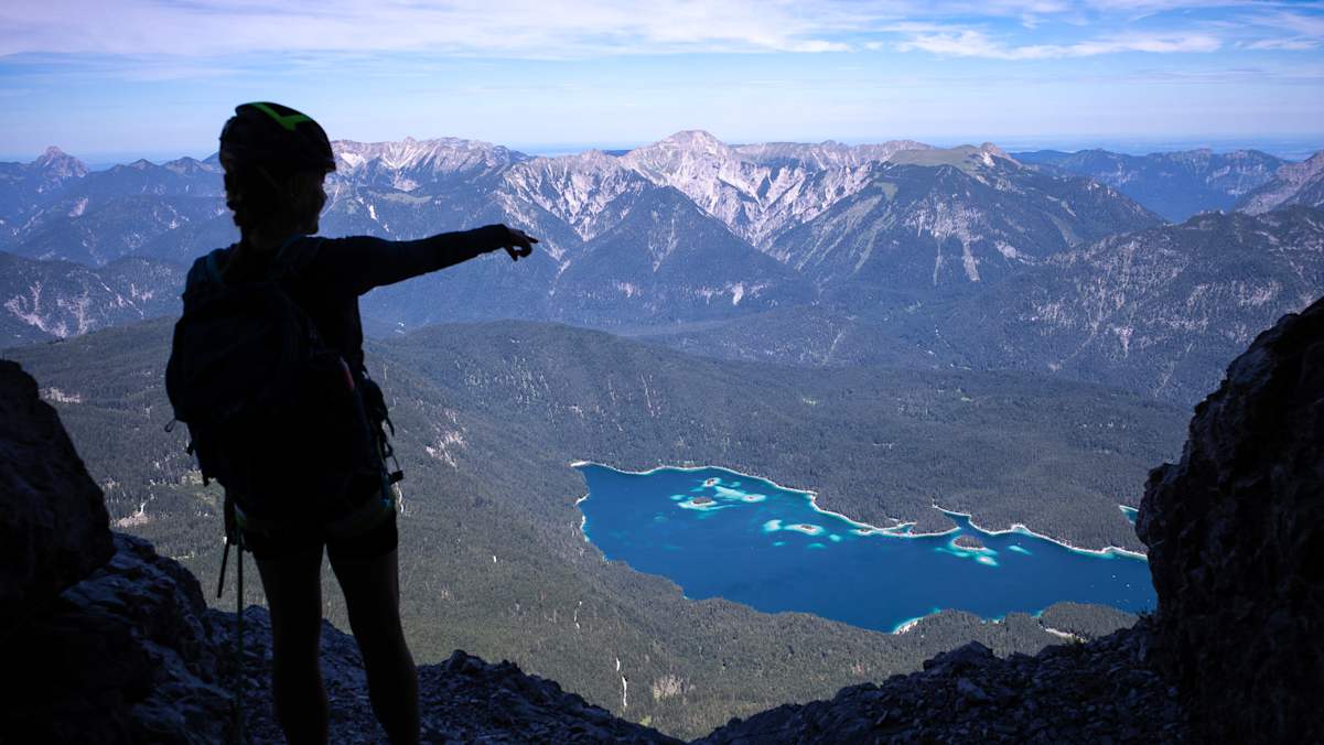 Blick von der Eisenzeit auf den Eibsee