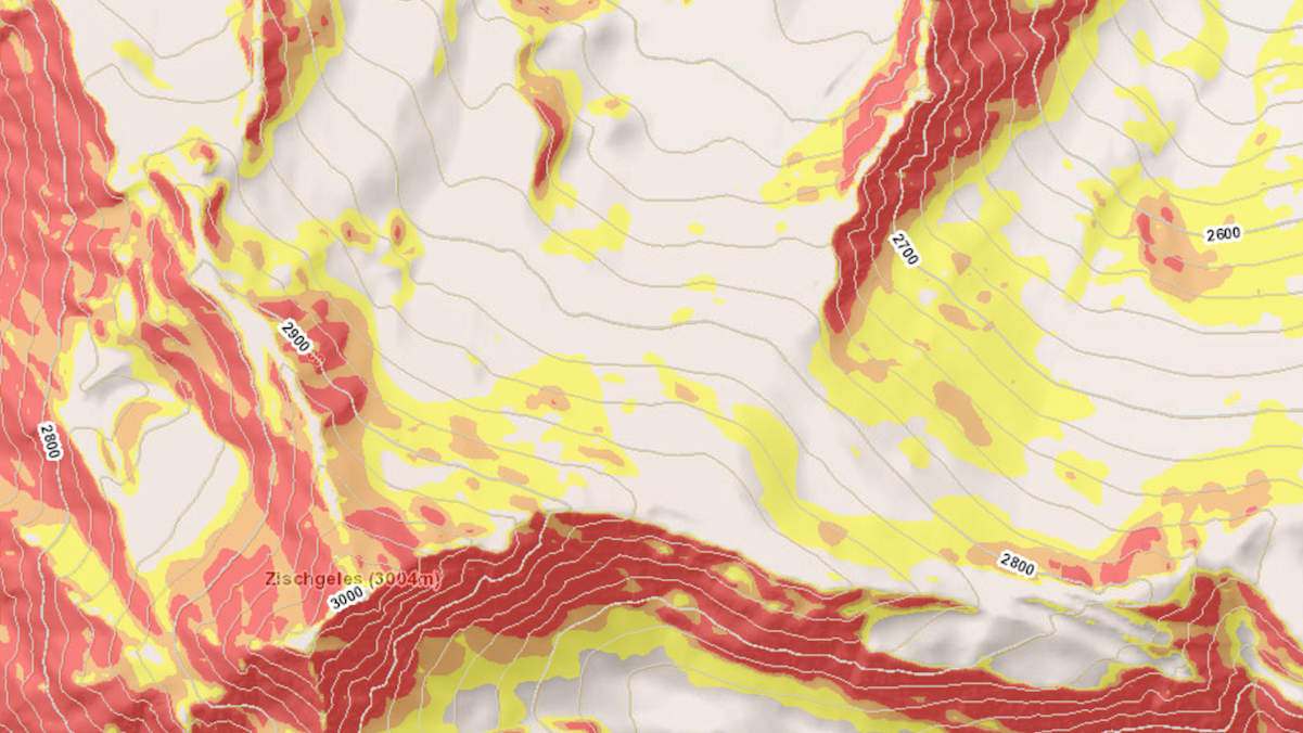 Digitale Hangneigungskarten