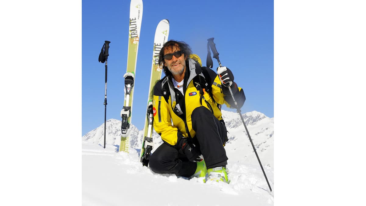 Hans Kammerlander im Schnee