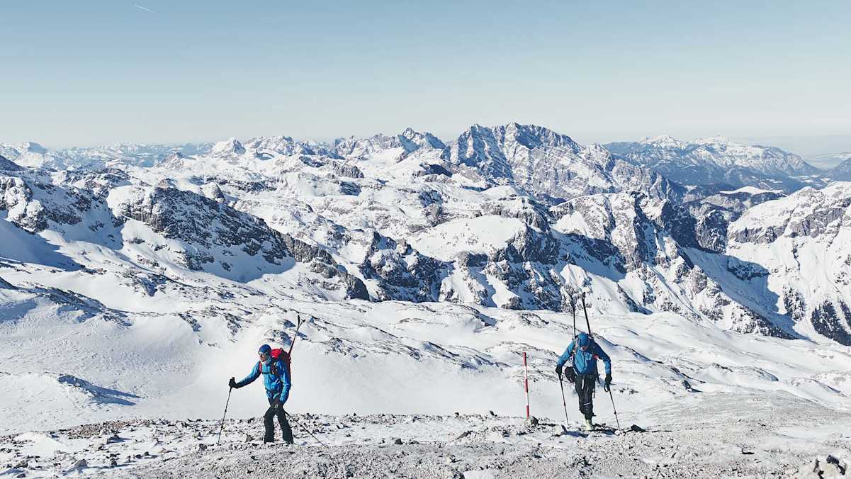 Die Gruppe beim Aufstieg auf den Hochkönig.