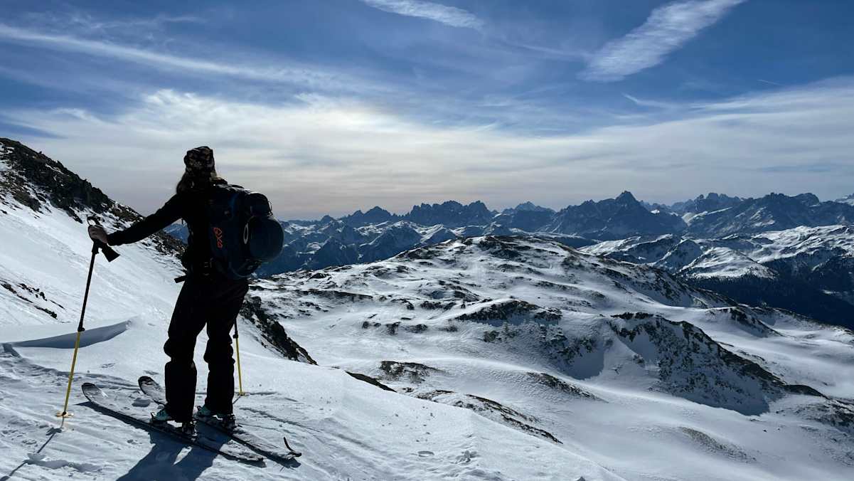 Blick vom Hohen Haus bis in die Dolomiten