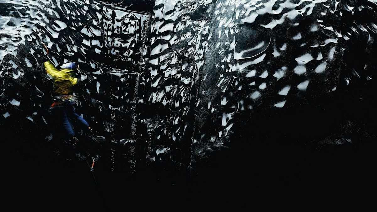 Robert Halldorsson am Breiðamerkurjökull