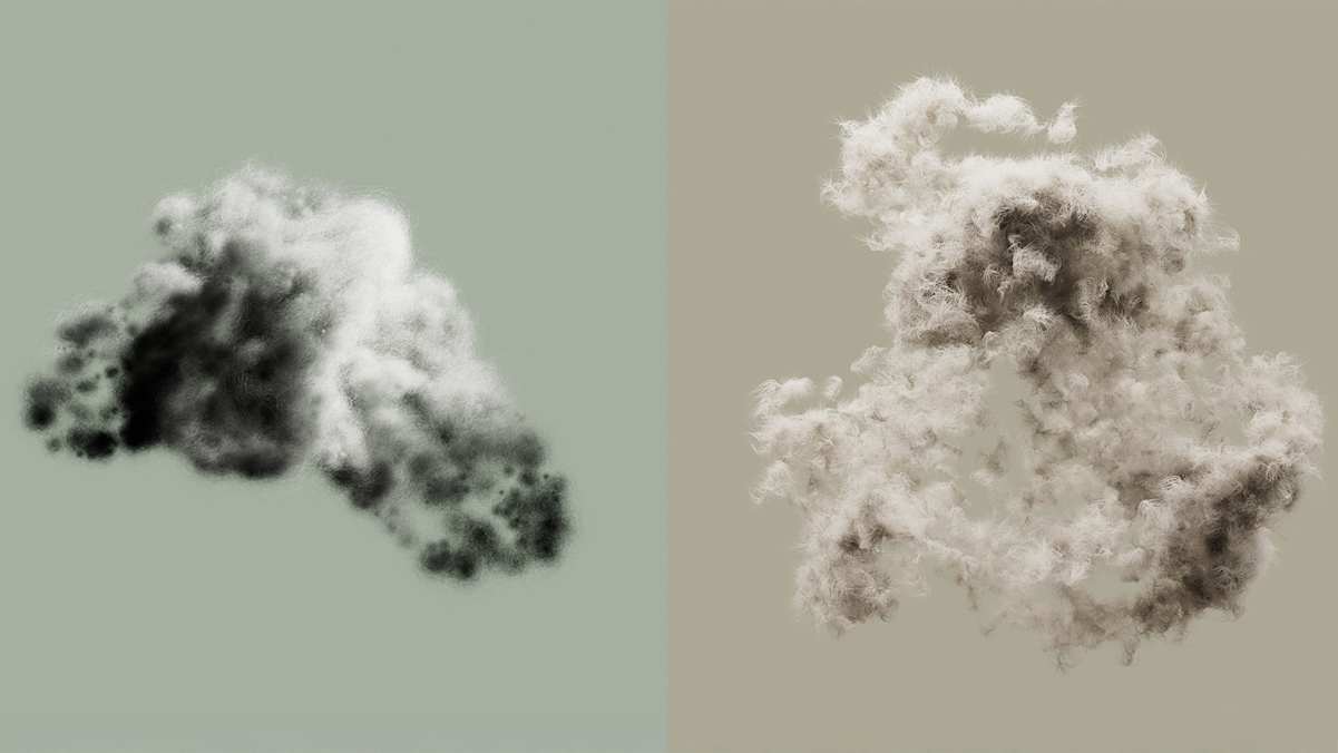 Vergleich von synthetischer Mimic-Isolierung (links) und natürlicher H Down-Isolierung (rechts), die beide Wärme und Schutz bei unterschiedlichen Wetterbedingungen bieten.