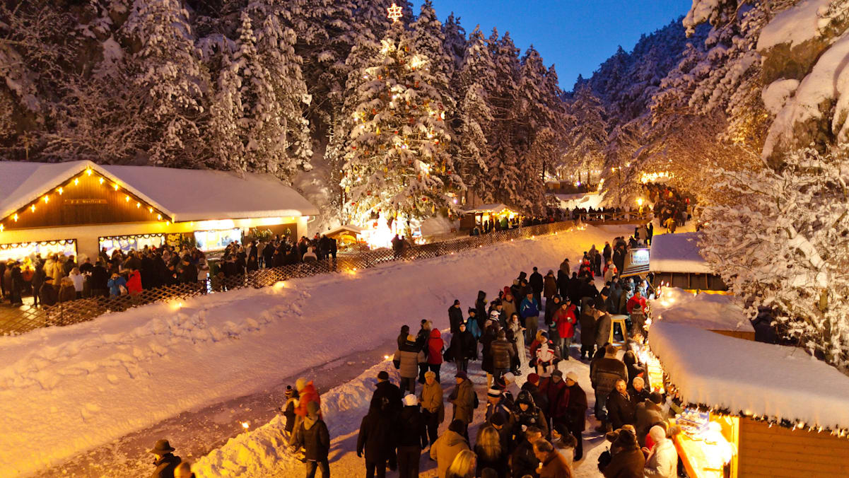 Johannesbachklamm Adventmarkt Würflach
