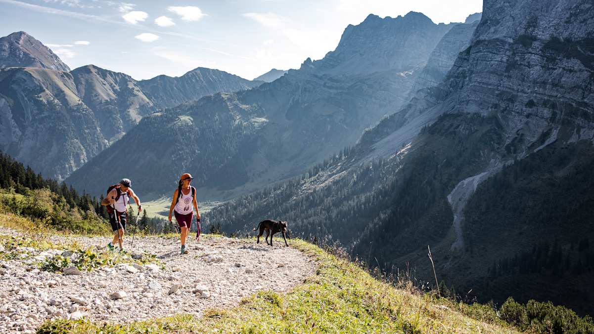 Am Weg auf das Lamsenjoch im Karwendel – eine gute Tourenplanung ist wichtig