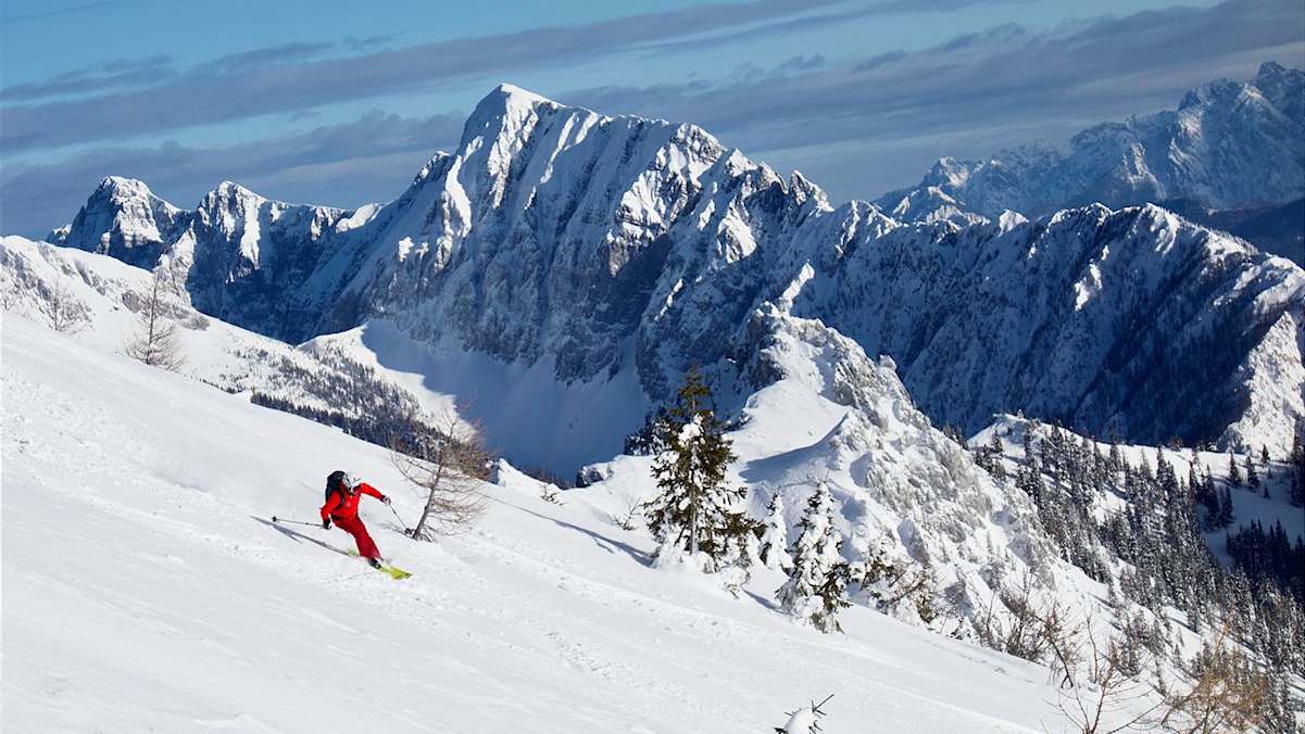 Abfahrt in den Karawanken