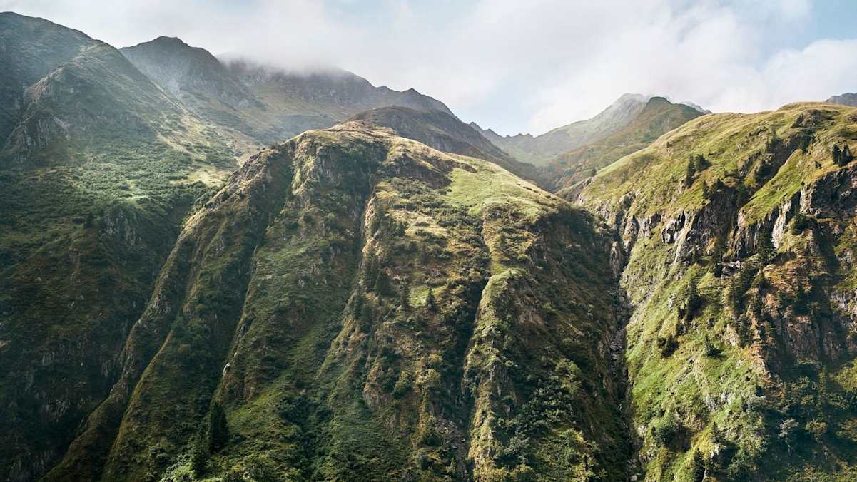 Hochalpine Landschaften die früher Kriegsschauplatz waren
