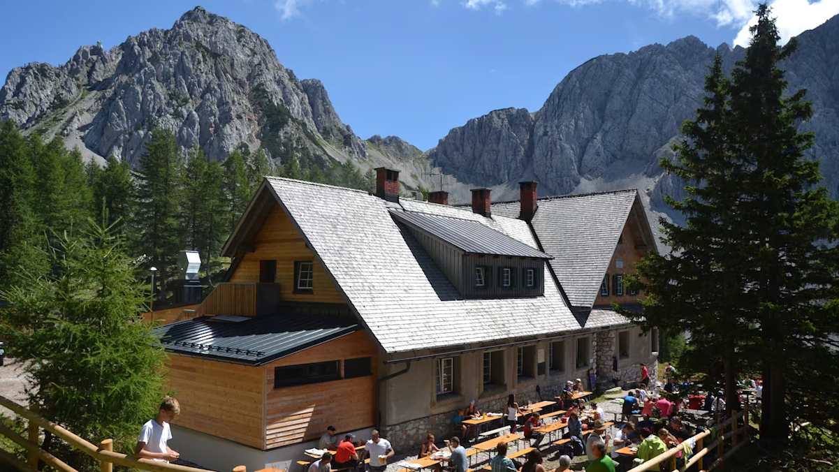 Die neu renovierte Klagenfurter Hütte.