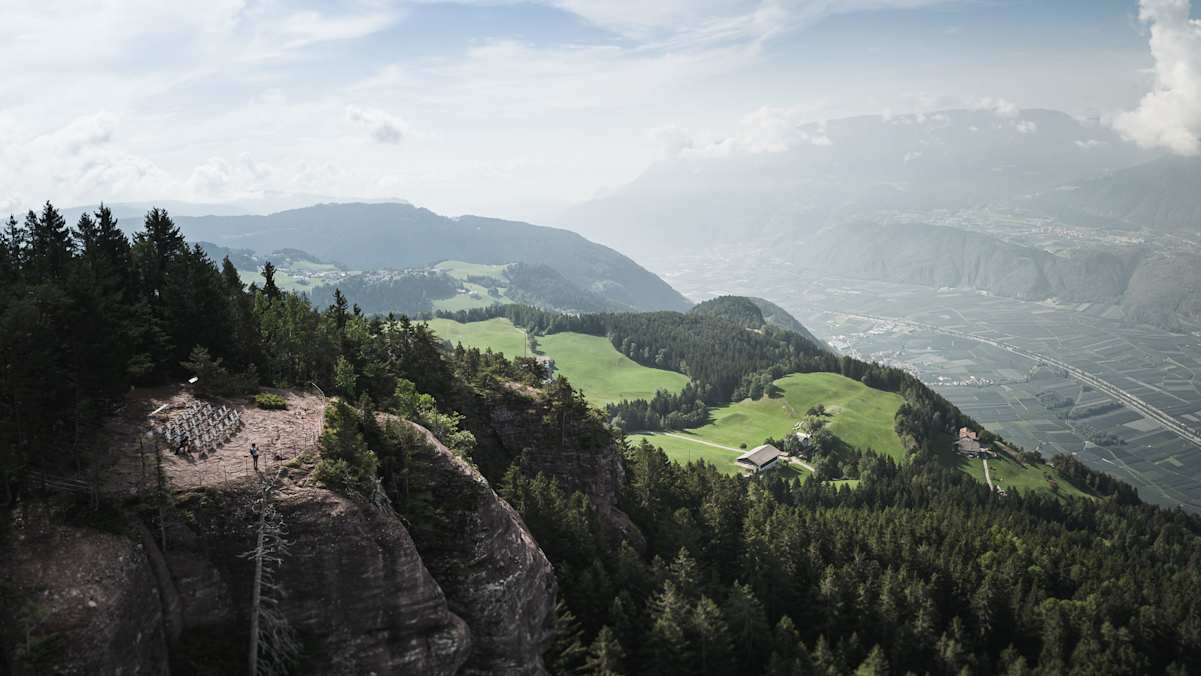 Aussicht über Südtirol und das Knottnkino