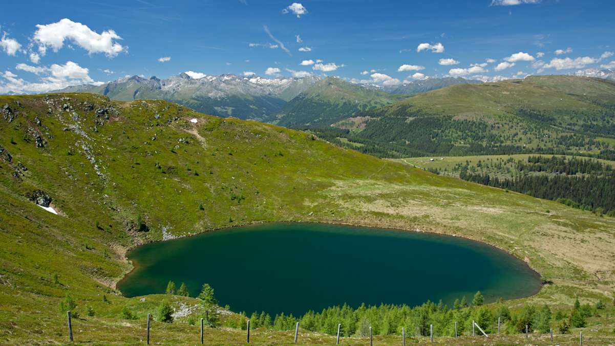 Der Laußnitzsee im Biosphärenpark Nockberge