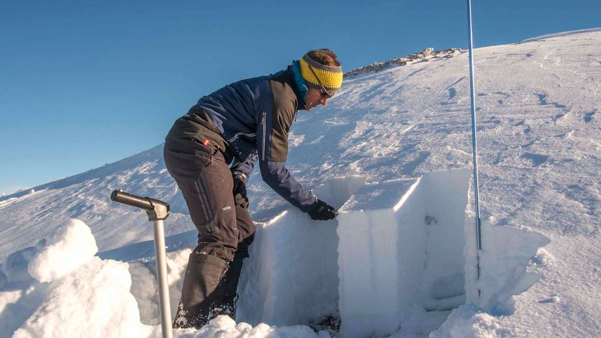 Schneedeckenaufbau: Untersuchungen
