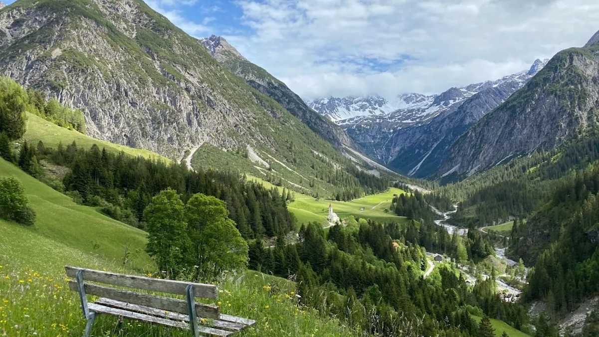 Blick ins Gramaiser Tal vom Lechi Weg