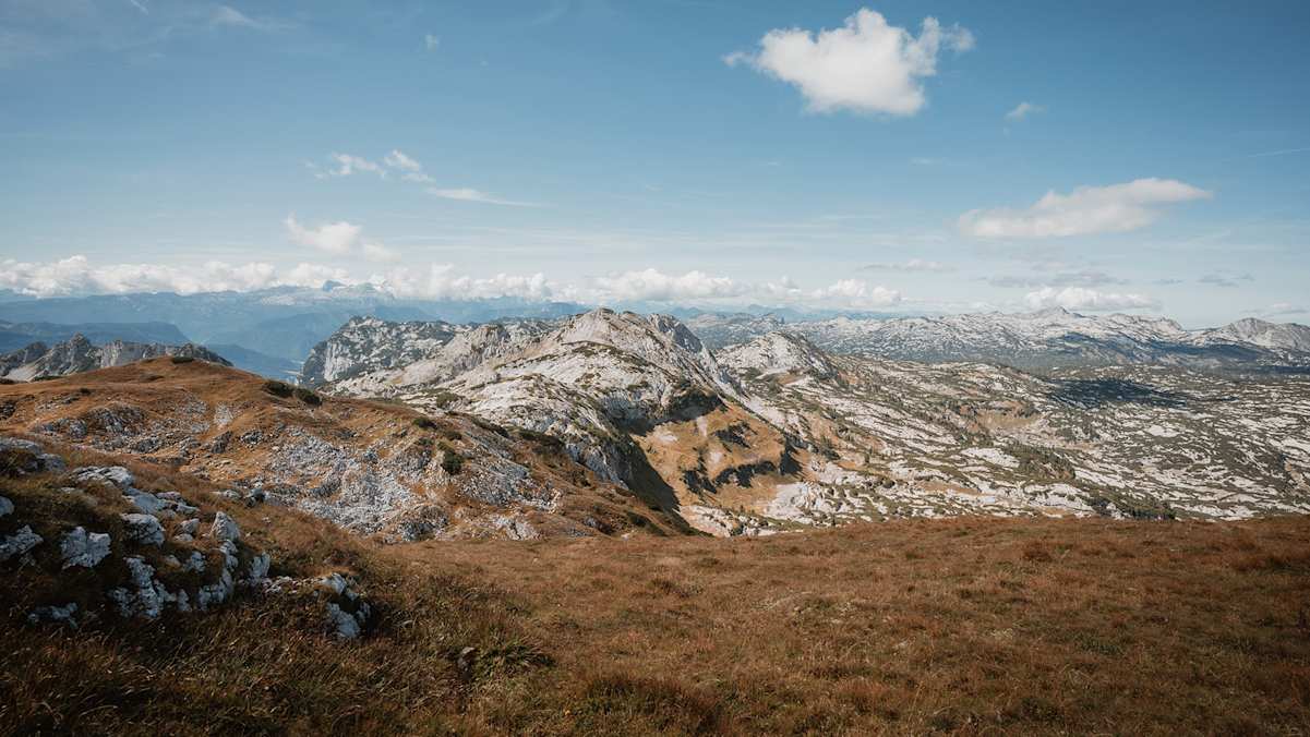 Panoramablick vom Gipfel des Wildgössls.