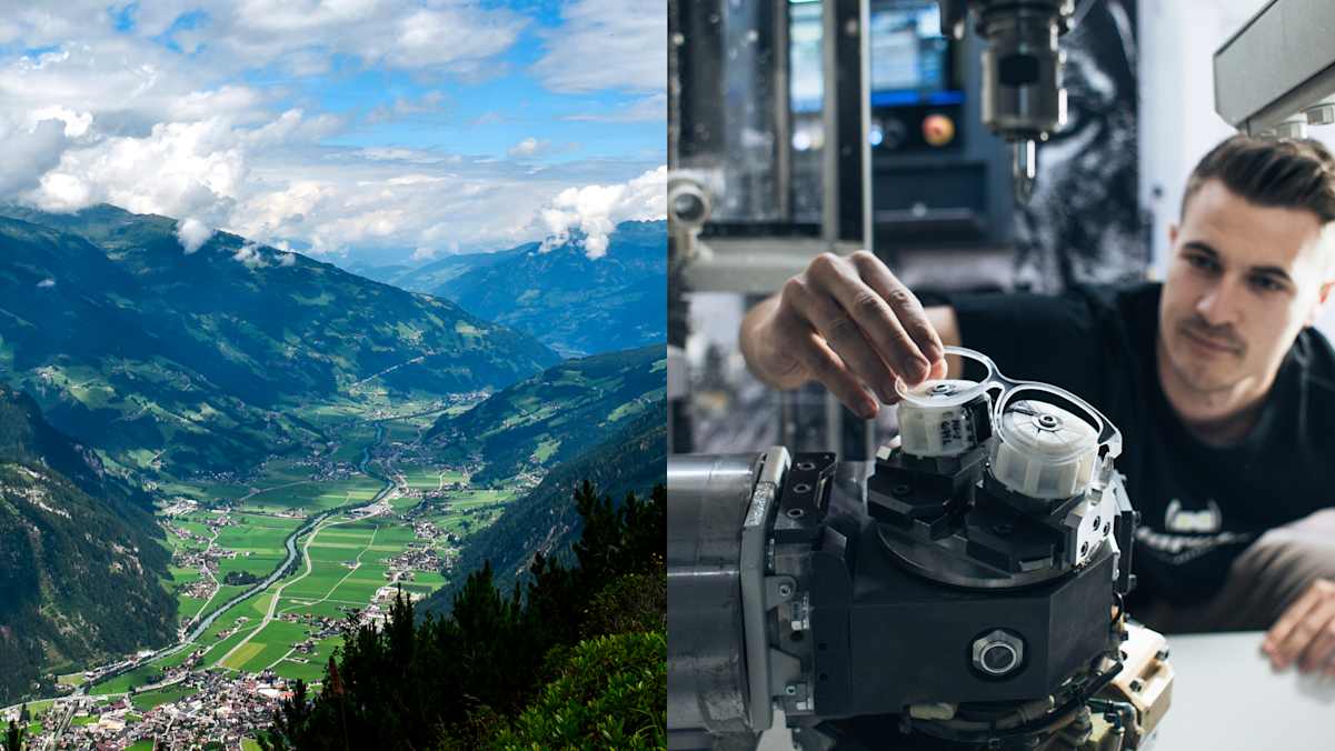 Der Brillenhersteller gloryfy hat seinen Sitz und die Produktion im österreichischen Zillertal.