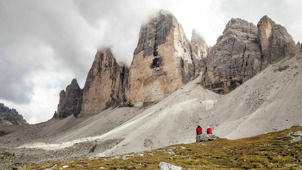 Die Drei Zinnen in den Sextner Dolomiten (Südtirol)