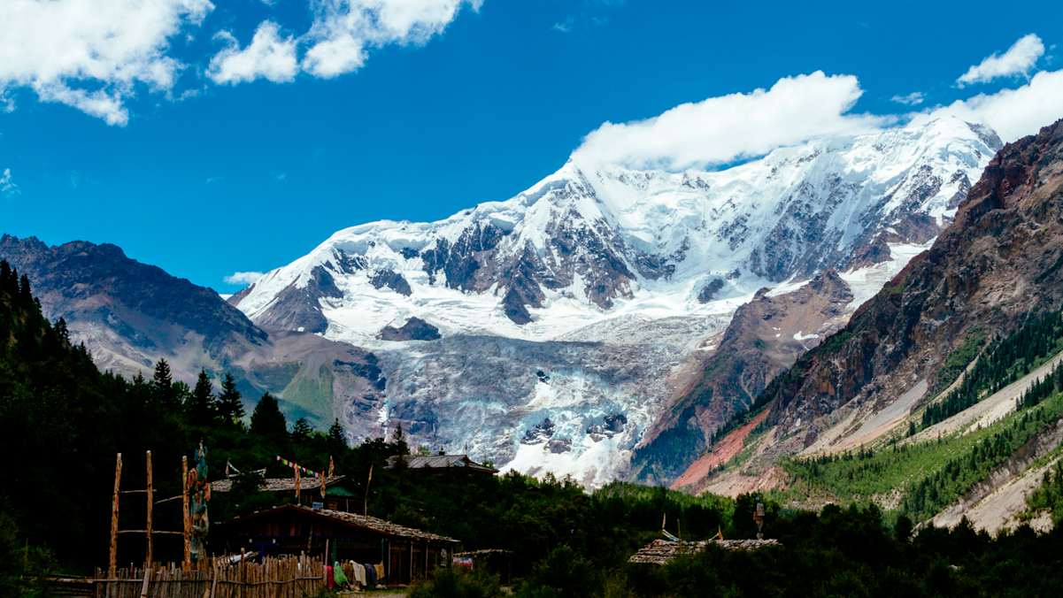 Midui Gletscher, Tibet