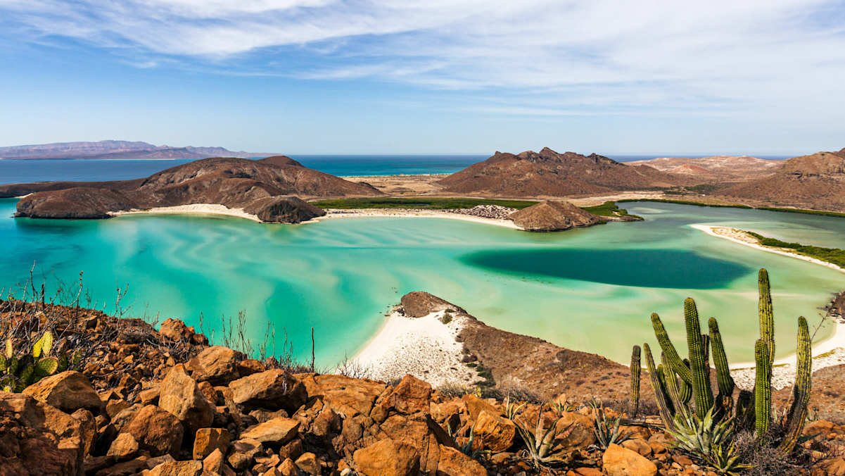 Eine Bucht auf der Halbinsel Baja California