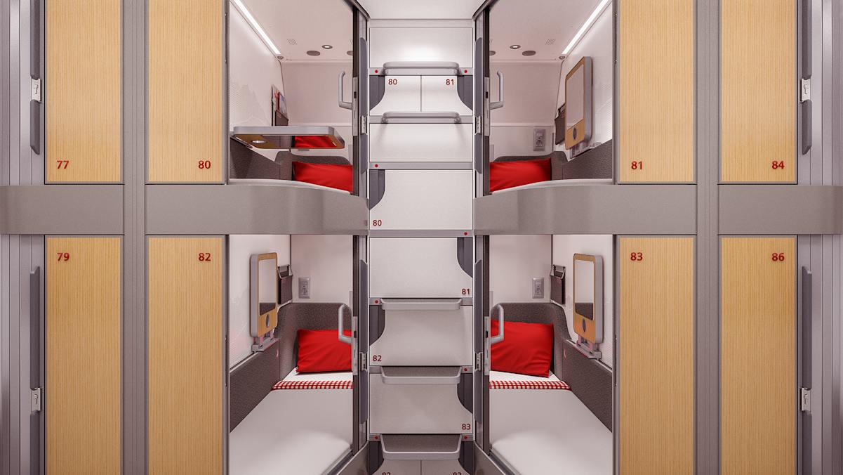 Die MiniSuits der neuen Nightjets