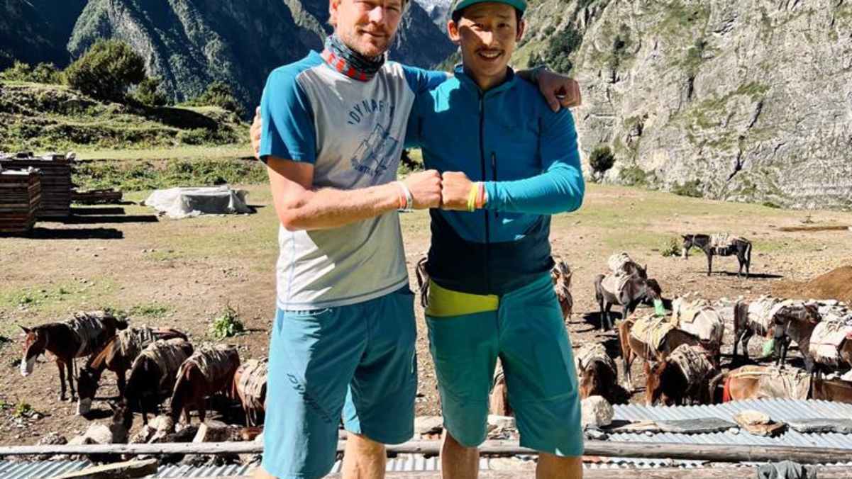 Benedikt Böhm und Prakash Sherpa