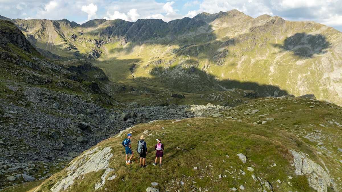 Wanderer in der Kreuzeckgruppe in Kärnten