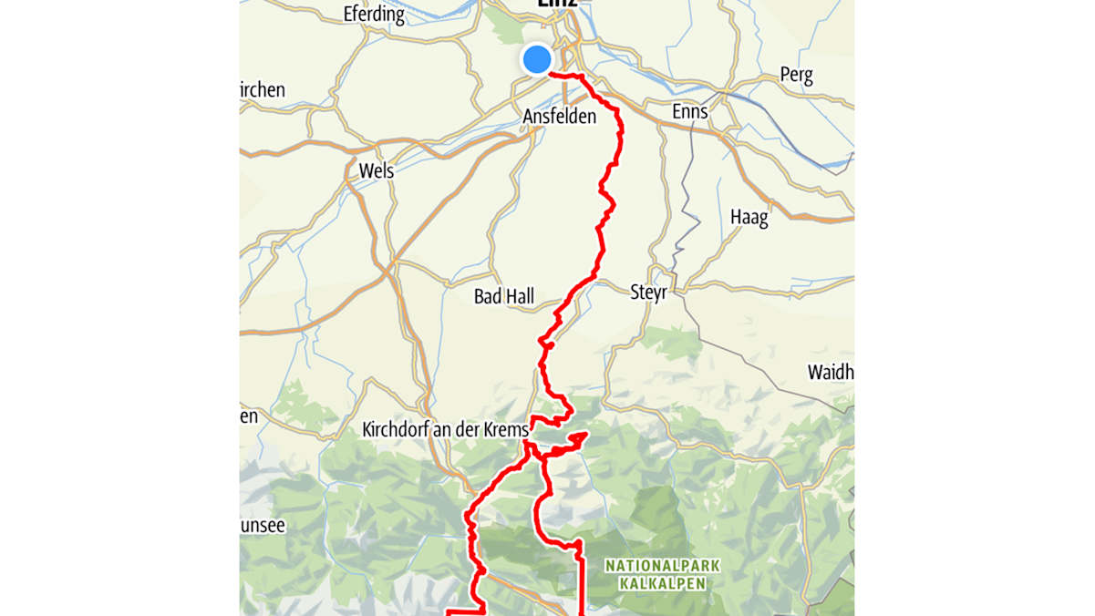 Rundflug + auf der Karte