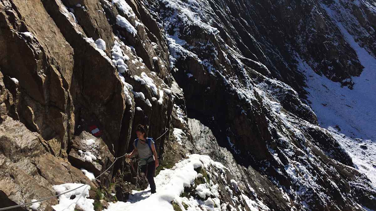 Wintereinbruch: Oberhalb der Sajathütte auf dem Weg zur Kreuzspitze in der Osttiroler Venedigergruppe