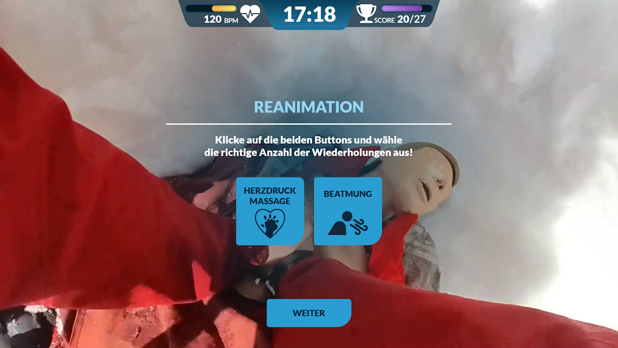 In interaktiven E-Learning-Modulen übt man für den Ernstfall