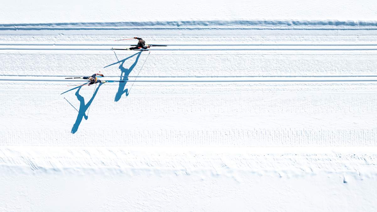 Talloipe von Scuol nach Martina im Engadin