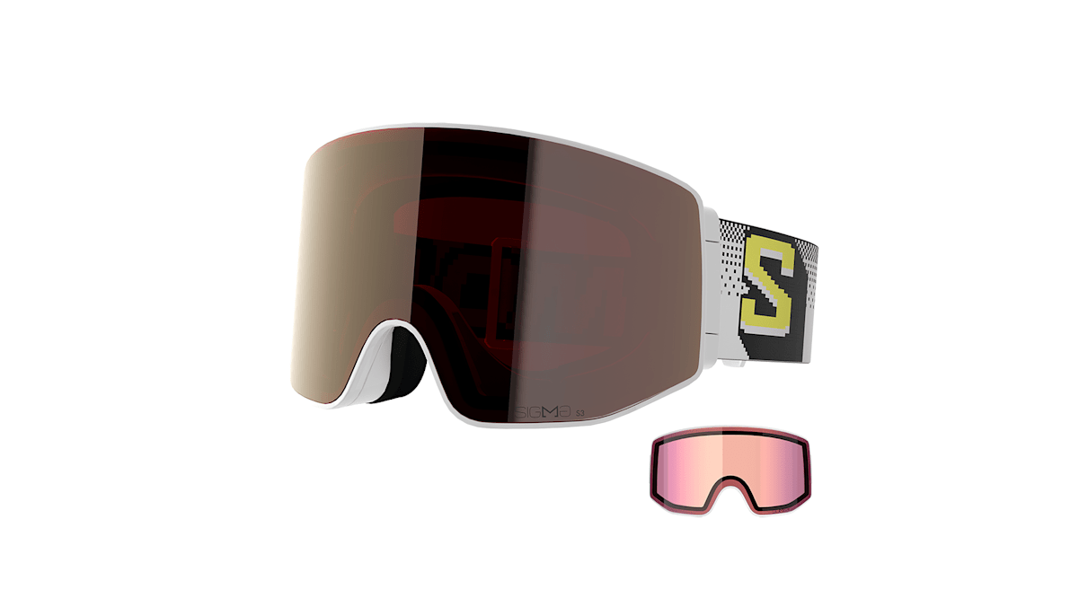 Die Skibrille mit besonderen Gläsern von Salomon.