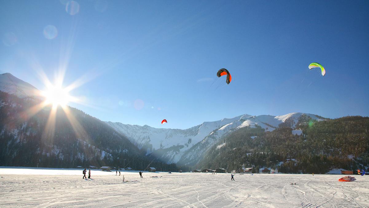 Snowkiten, Achensee, Achenkirch