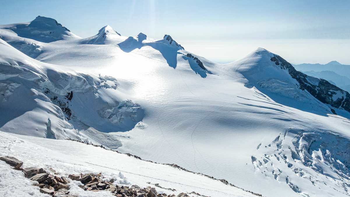 Signalkuppe, Parrotspitze, Ludwigshöhe, Schwarzhorn und Vincentpyramide