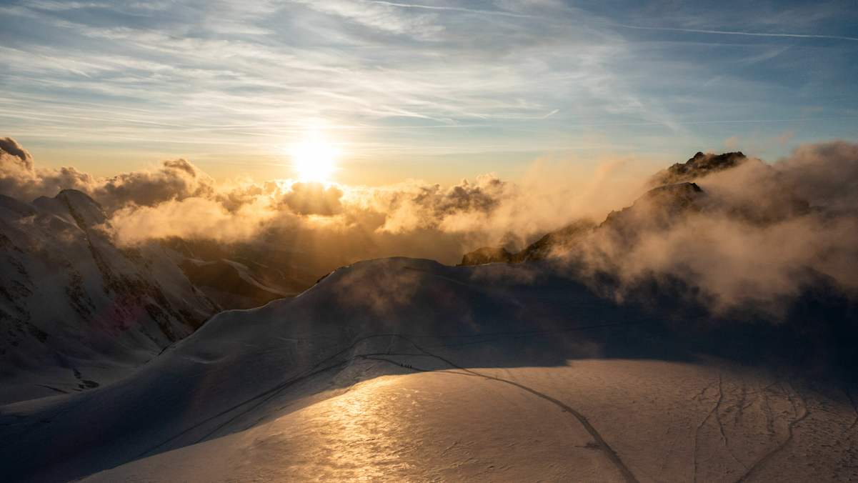 Sonnenuntergang auf der Signalkuppe