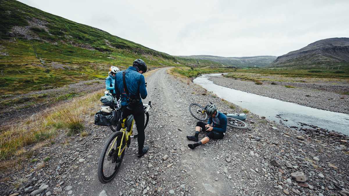 Gravelbiken in Island