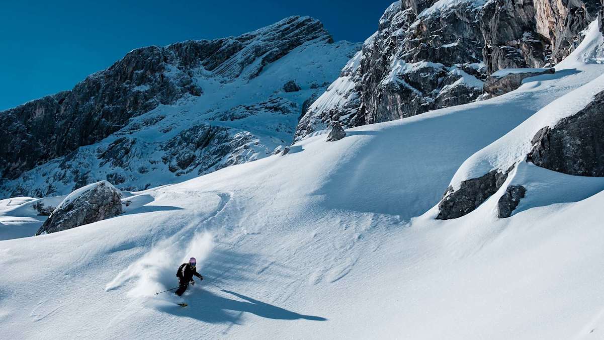 Telemarken abseits der Piste.
